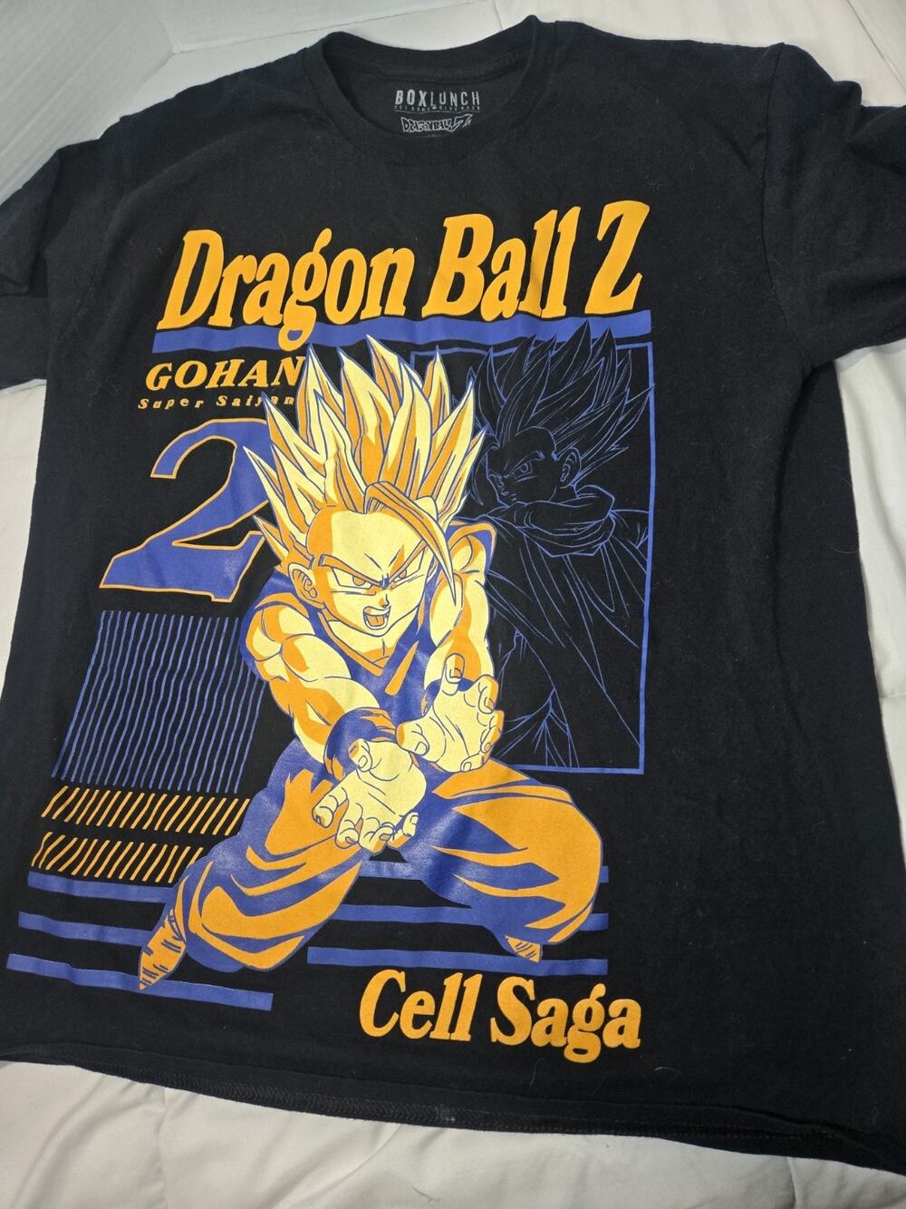 Dragon Ball Z Gohan Cell Saga T-Shirt BoxLunch Sz L Cotton Graphic Y2k Goku Son